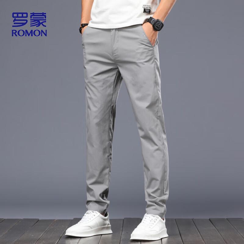 

ROMON Men s Casual Straight-Leg Pants 32