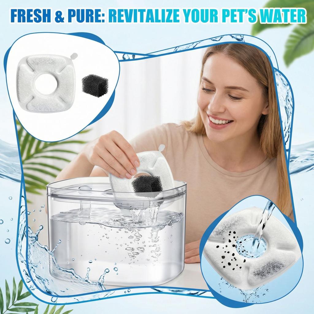 Haustier-Wasserspender Aktivkohlefilter