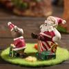 Resin Christmas  Ornaments Fish Tank Aquarium Crafts Tree Landscaping Cartoon Decoration Set
