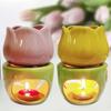 Tulip Wax Melt Burner Chic Flower Shape Candle Wax Melter Unique Fragrance Warmer  Birthday Gift