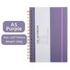200-Page Thickened Hardcover Spiral Notebook with Horizontal Lines for Office & Study