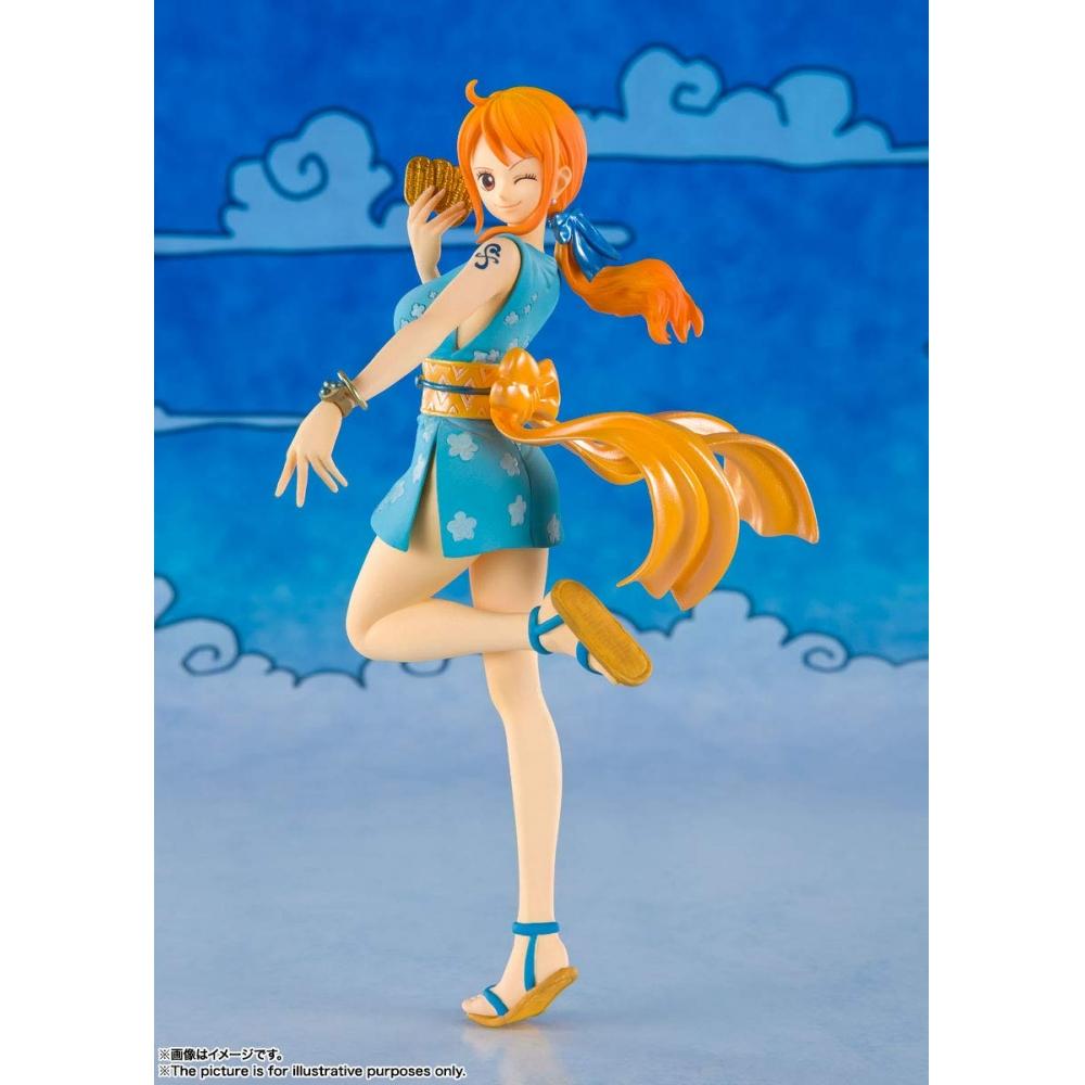 Figuarts ZERO ONE PIECE Nami (Onami) environ. Figurine finie peinte en PVC et ABS de 140 mm