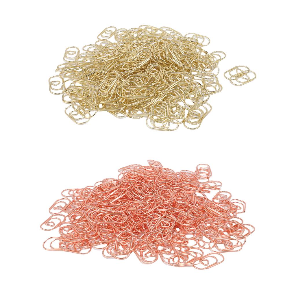 200 Pcs Heart Shaped Paper Clips Cute Decorative Love Paperclips with Transparent Storage Box for Ho