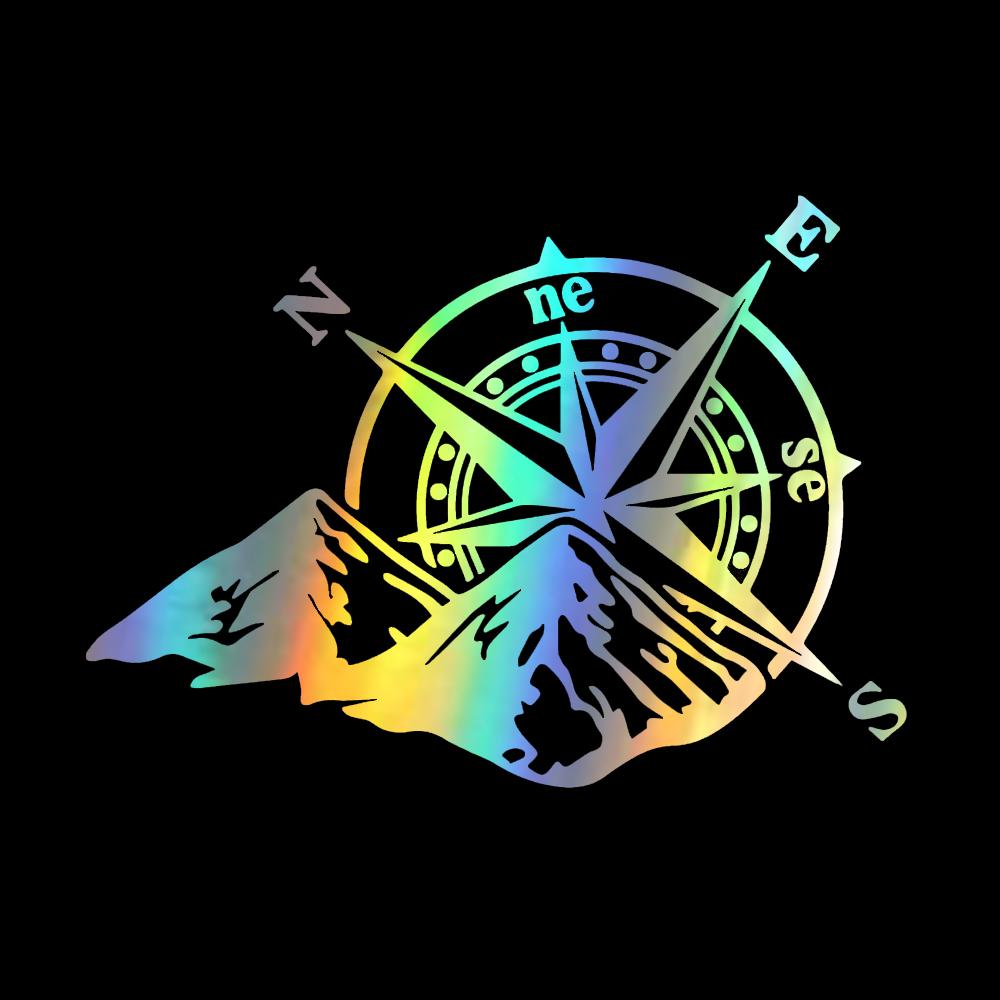 

Mountain Compass Car Stickers Funny Vinyl Car Styling Decals For Auto Window Motorcycle різнокольоровий