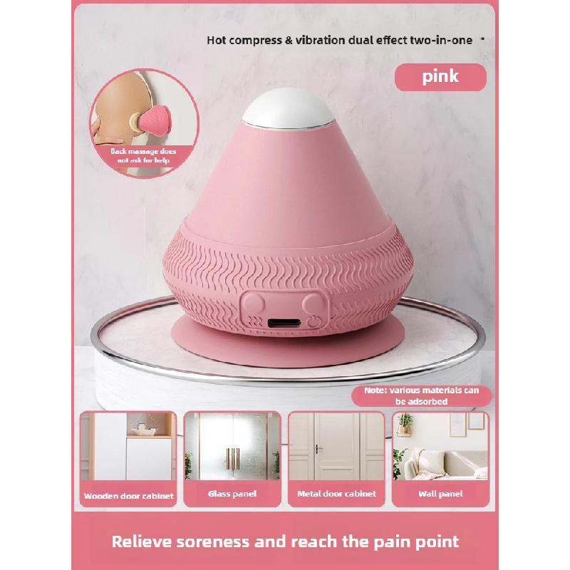 Silicone Massager Ball USB Rechargeable Vibrating Massage Ball Fitness Muscle Waist Back Relaxation Massager For Pain Relief