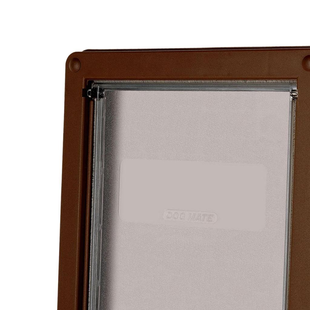 Pet Dog Flap Door Magnetic Lock Plastic Pet Gate Gate Vertical Entry Frame for Screen Window Medium Small Pet Interior Animal