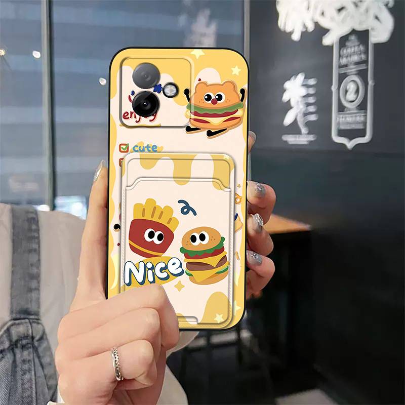 TPU Card sleeve Phone Case For Honor X60GT Graffiti Anti-dust Back Cover Fashion Design Cartoon protective Cute Durable