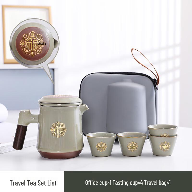 Naijiang Portable Ceramic Tea Set for Travel