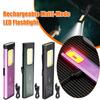 Rechargeable Multi-Mode Pocket LED Flashlight with Magnetic&Clip Small Flashlight Mini LED Torch Light for Camping Work