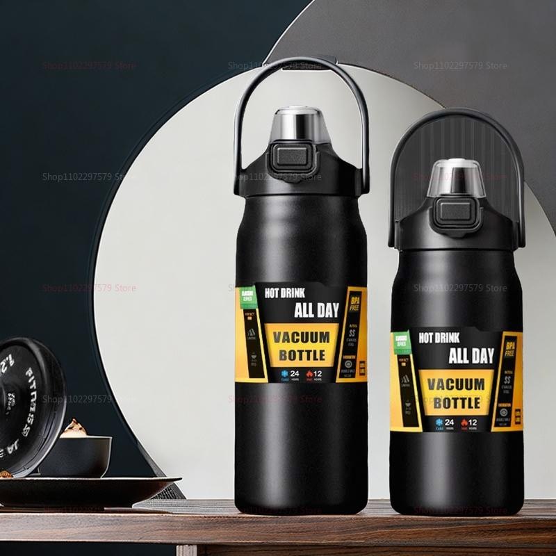 Insulation Pot Stainless Steel Double Thermos Large Capacity Drink Portable Thermos Pot Big Belly Cup Sports Mountaineering Cup