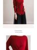 Autumn/Winter Slimming Round Neck Wool Knitwear Top