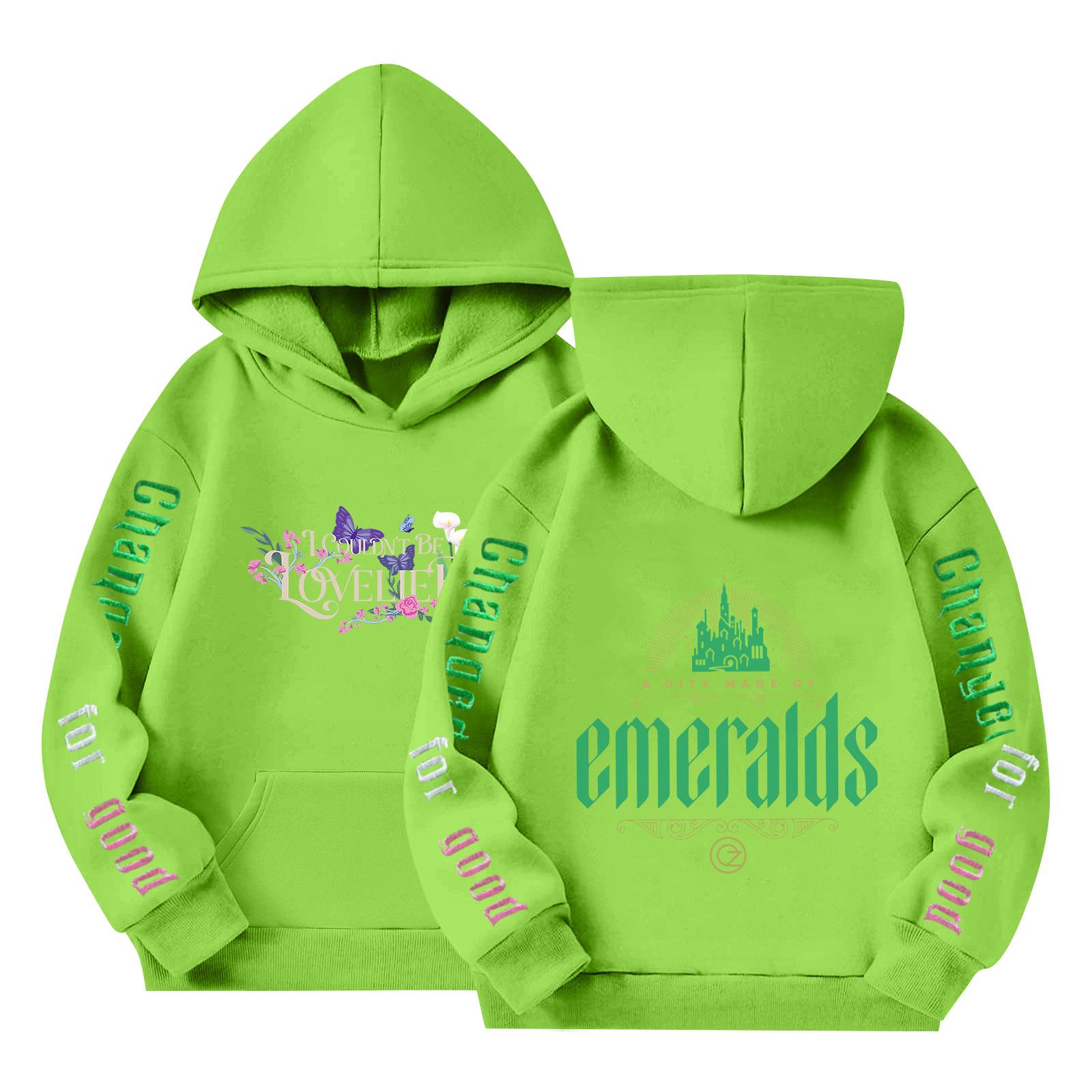 Детский пуловер с длинным рукавом свободного кроя с принтом букв капюшоном на шнурке 120 1898₽