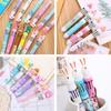 Ten-color Ballpoint Pen Girl Heart Cartoon Press Multi-color Pen Multi-function Color Handbook Pen Creative Cute Pen