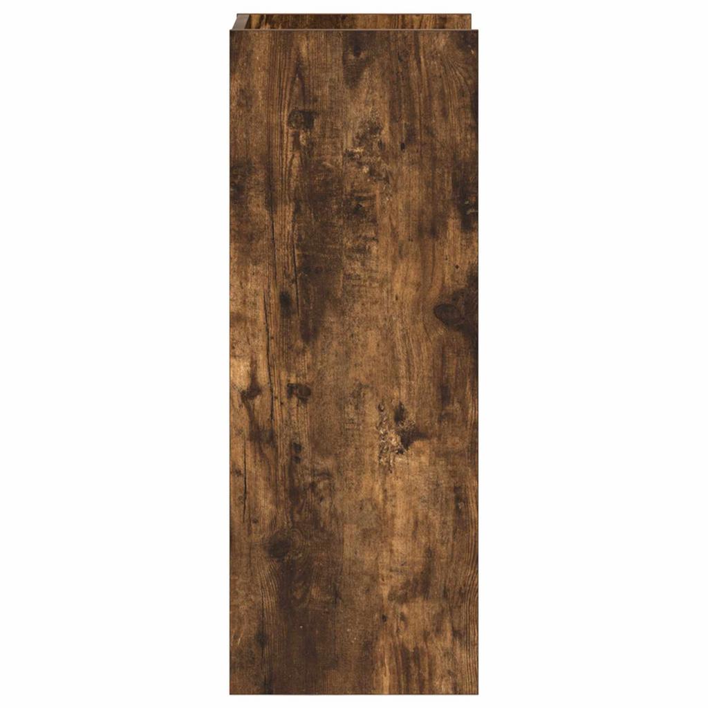 Plant Stand Smoked Oak 30 x 30 x 80 cm Wood Based Material