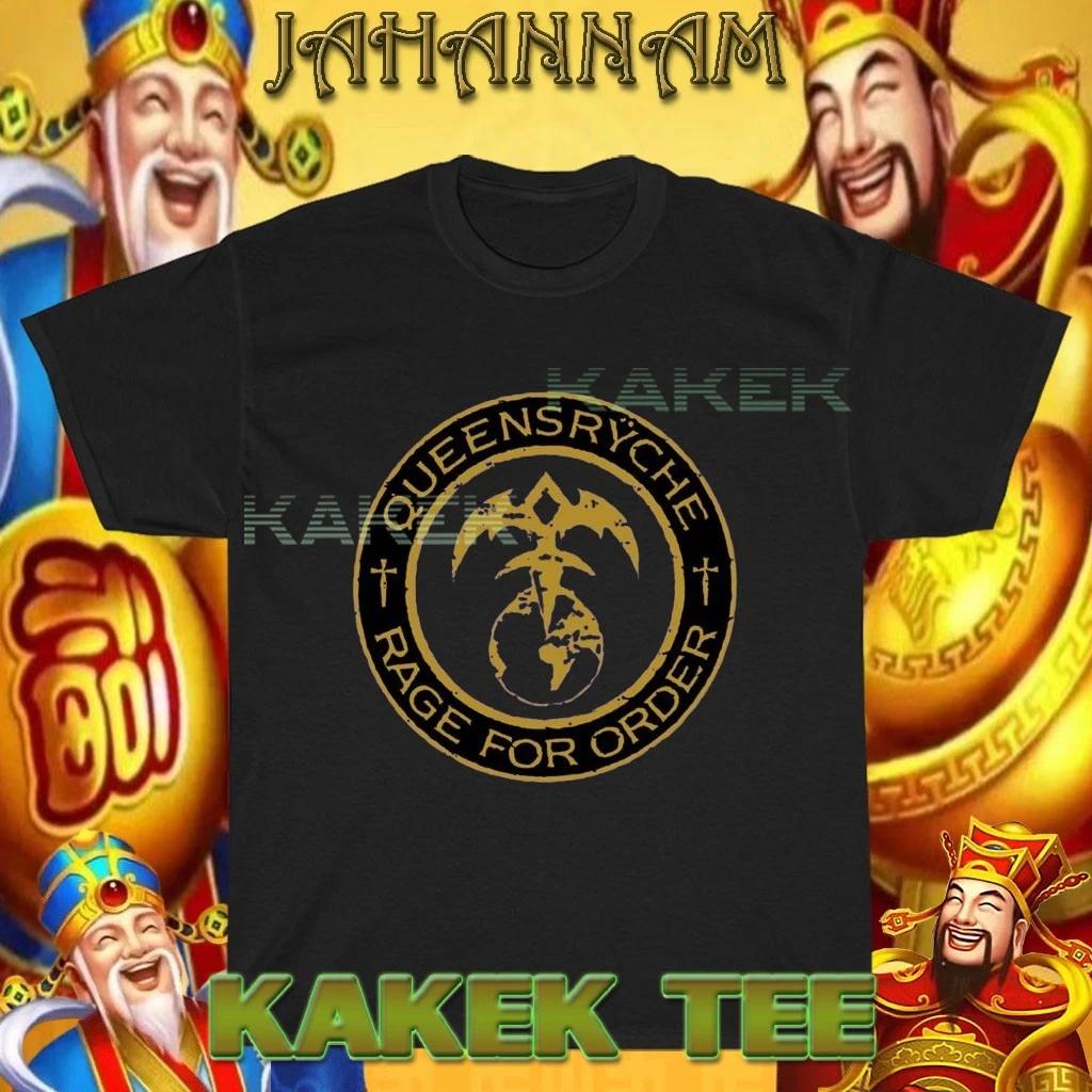 New Shirt Queensryche Rage For Order Logo USA T shirt Funny Size S to 5XL S