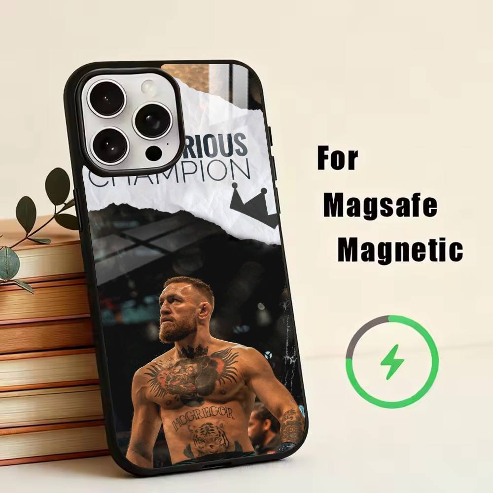 

Conor McGregor-G Boxing Phone Case For iPhone17,16,15,14,13,12,11 Plus,Pro Magnetic with Magsafe Wireless Charging iPhone15PRO