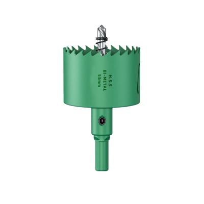 50-65mm Hole Saw Drill Bit HSS Steel Easy Chip Removal Wood Drilling Crown No Slipping Wear Resistant Bimetal Hole Opener