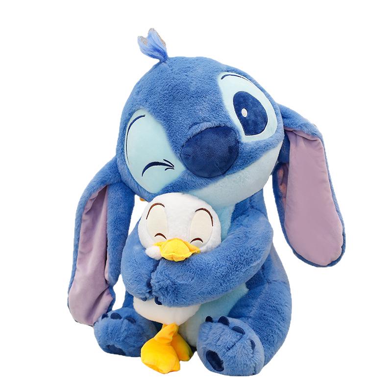 Cute Hugging Duck Stitch Plush Pillow Toy - Perfect Birthday Gift for Kids