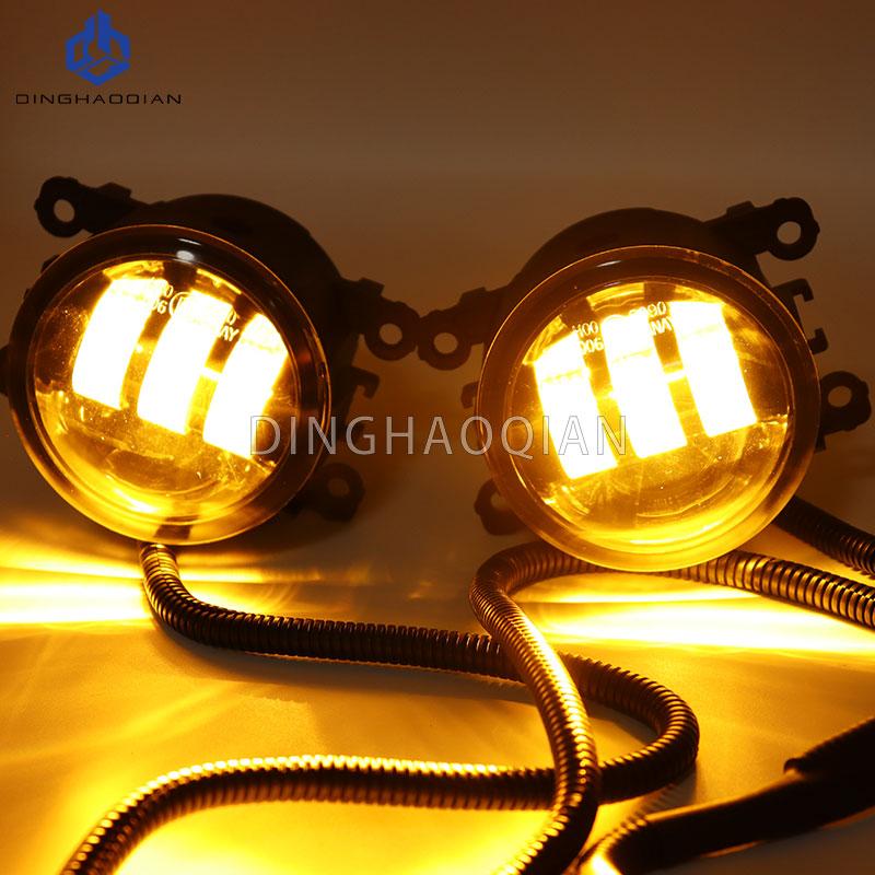2 X Car Front Bumper Fog Light Assembly For Porsche Cayenne 92A 958 2010 2011 2012 2013 2014 2015 Led Fog Lights H11 DRL 12V