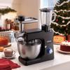 Stand Mixer, 7.8 L Electric Kitchen Mixer, 1500W Dough-Mixer, 6+P Speeds Tilt-head Food-Mixer with 1.5 L Blender Cup, Stainless Steel Bowl, Dough