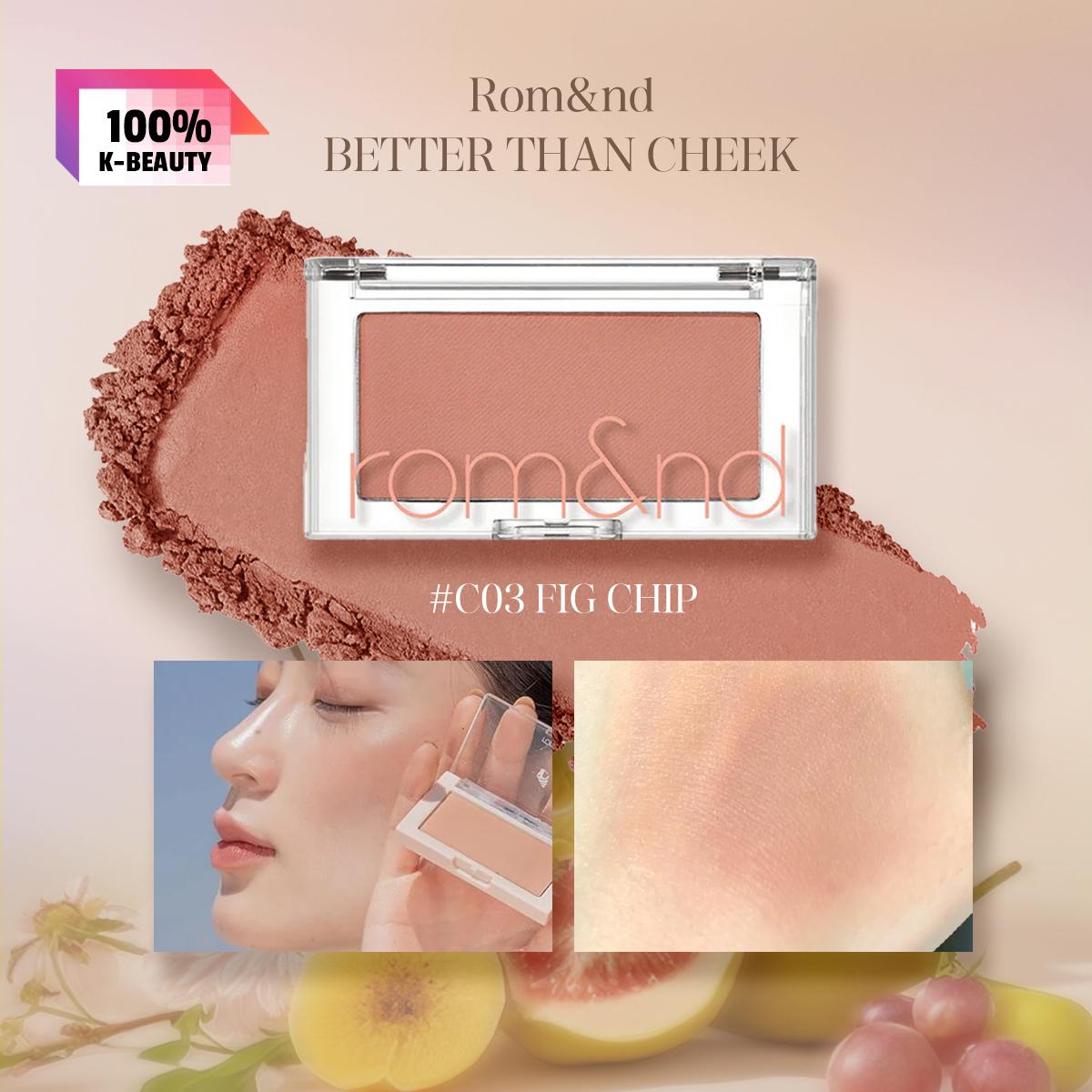 

Rom&nd Romand BETTER THAN CHEEK 4г/0.14унц. 3.4г/0.12унц. (11 варіантів кольорів)