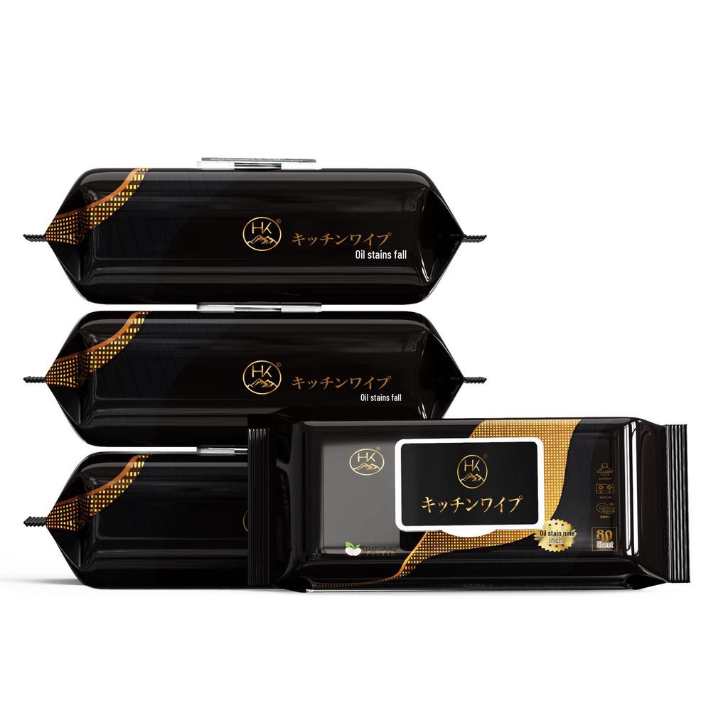 Thick Kitchen Degreasing & Stain-Removal Wipes for Range Hoods
