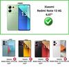 Tempered Glass for Xiaomi Redmi Note 13 4G [Pack 2] Phonillico® Screen Protector Glass Film