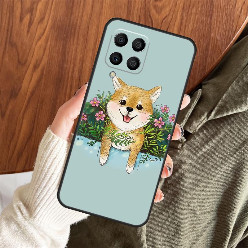 Funny Shiba Inu Case For Samsung Galaxy M06 M16 M36 M56 M33 M15 M55 M31 M13 M12 M14 M53 M32 M52 M35 M34 M54