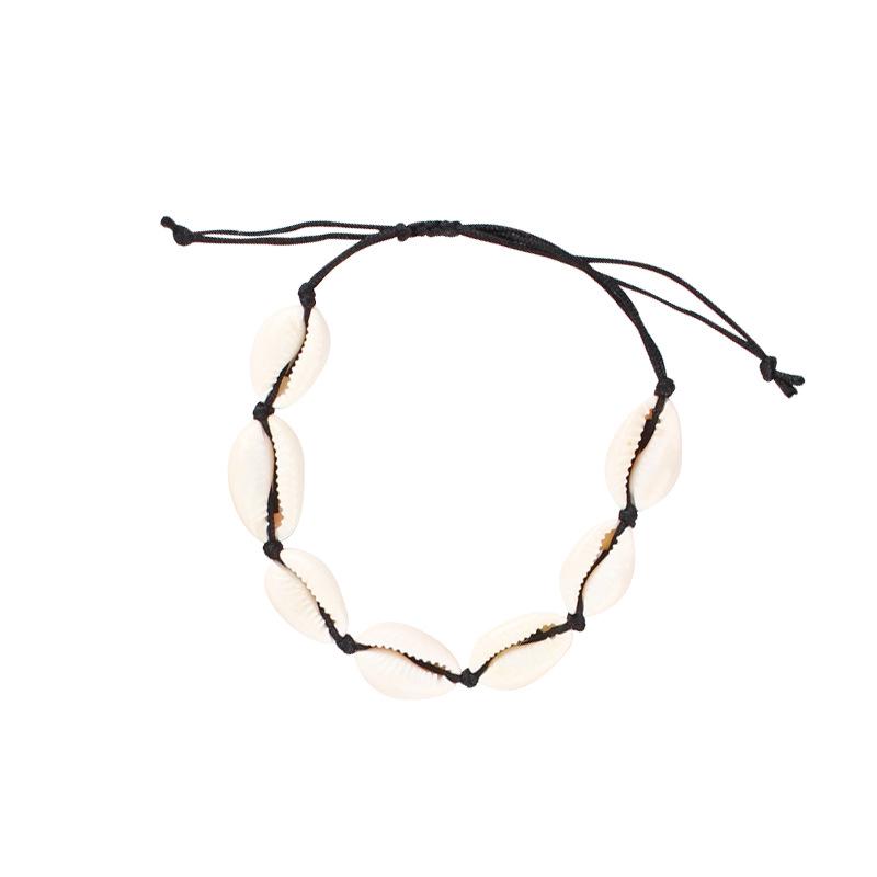 Handmade Natural Shell Couple Bracelets - Original Design, Simple Woven Jewelry