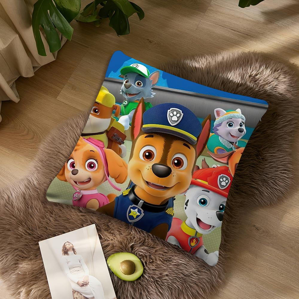 

Чехол-подушка с изображением мультяшных P-Paws P-Patrol для гостиной, акцентная подставка для спинки дивана, квадратный диван, компаньон для спокойного сна 40x40CM(16x16in)