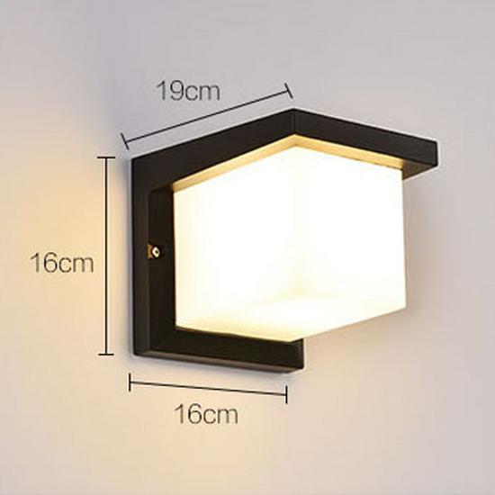 Modern Minimalist Waterproof Outdoor Wall Light with Radar Motion Sensor for Balcony and Doorway