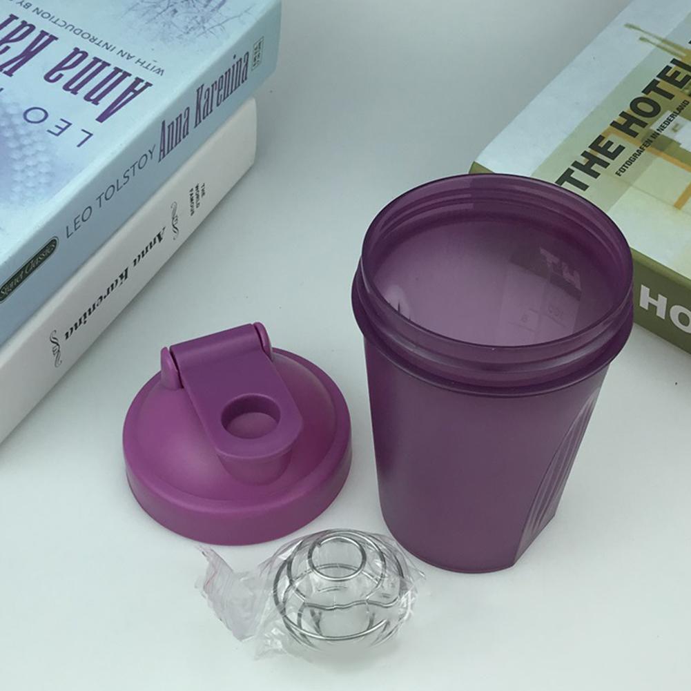 400ML Water Cup Sport Outdoor Bottle Cup Colorful Albumen Powder Stirring Cup Gift Kettle