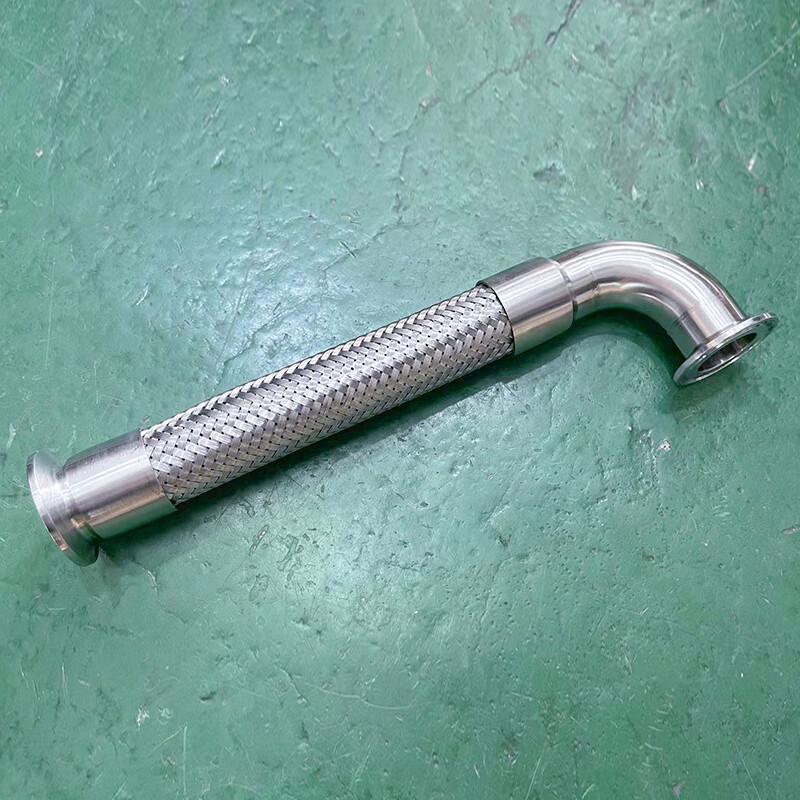 Food Grade 304 Stainless Steel Quick-Connect Corrugated Hose 1/2 inch