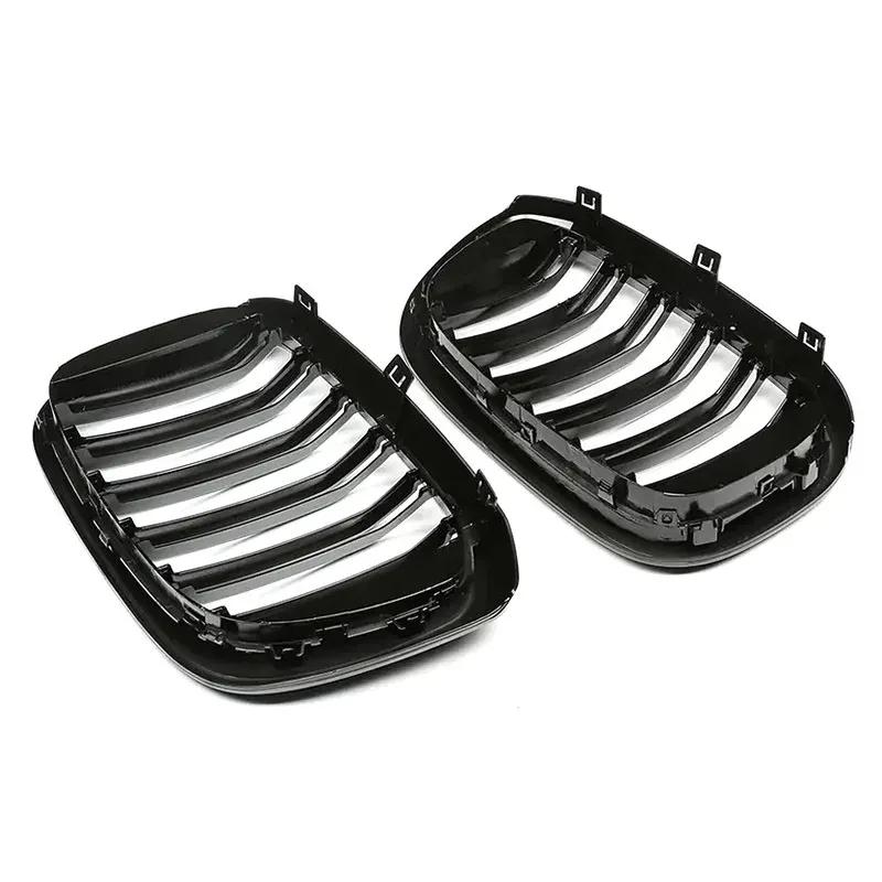 For BMW G01 X3 G02 X4 2018- Front Grille Racing Grills Car Front Kidney Replacement Glossy Black Single Double Grill Grille