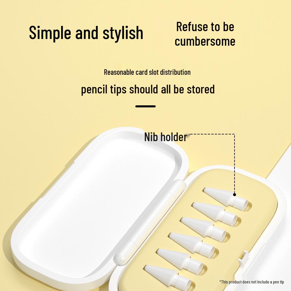 Original Capacitive Pen Nib Replacement & Storage Box for iPad Pencil, Compatible with Apple Pencil.