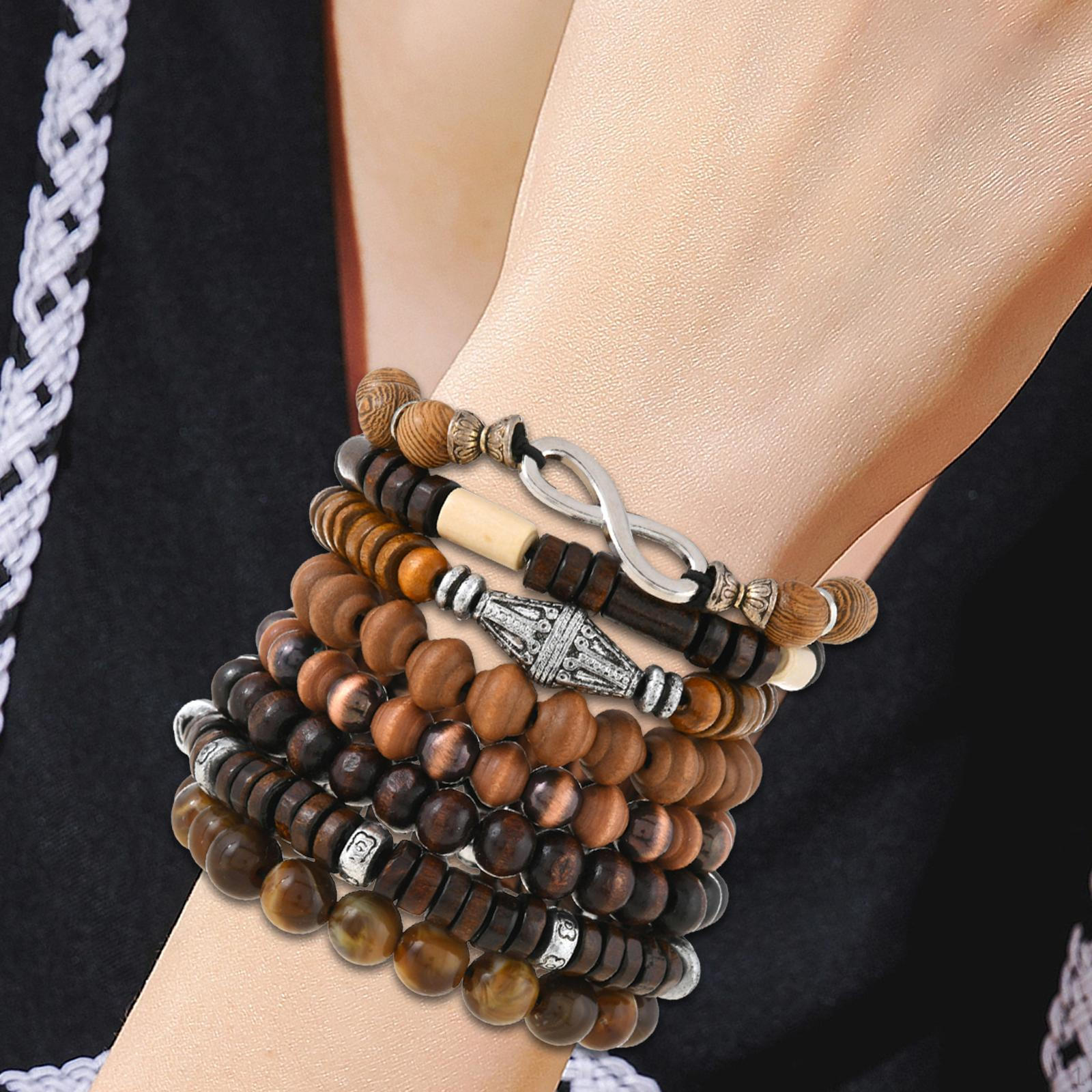

8x Bracelet Dainty Trendy Stackable for Daily Life Party Gifts Dress Accessories