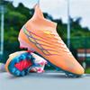 New Men Football Boots Cleats Long Spikes Outdoor Sport Soccer Shoes Adult Training Boys Non Slip Breathable Match Comfortable
