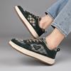 Men’s Black Green Checked Sports Shoes Casual Skateboard Shoes Students Walking Running Sneakers Shoes Over Sized 46 47 48