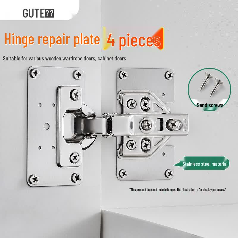 GUTE Cabinet Hinge Repair Plates