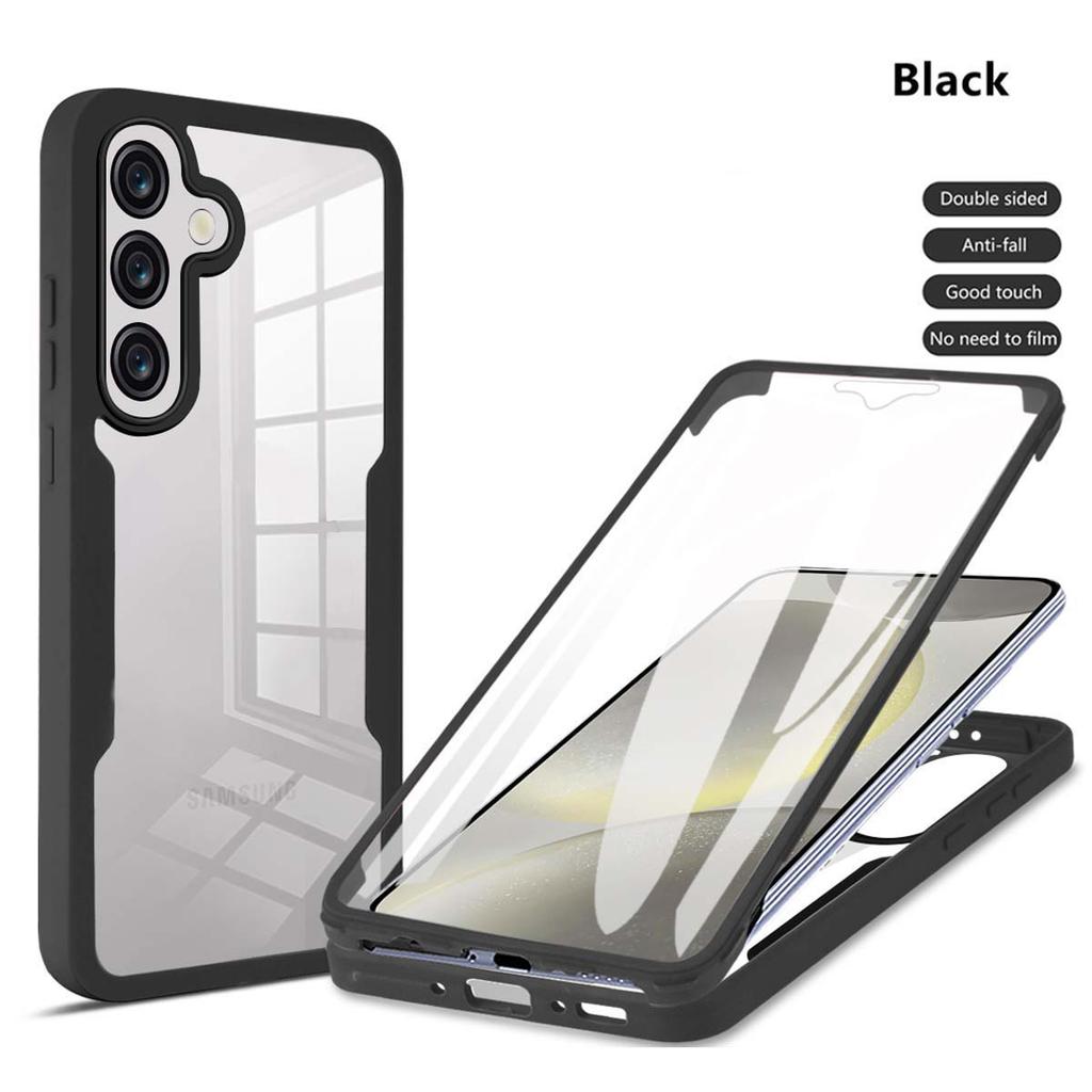 For Samsung Galaxy A57 A56 A55 A37 A36 A35 A26 A25 A17 A16 A15 A07 A06 A05 A05S Anti Fall 360Fully Wrapped Transparent PhoneCase