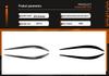 Headlight Eyebrows Stickers for Alfa Romeo Giulietta Giulia 2015+ Exterior Modification