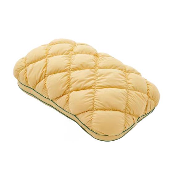 Pineapple Pillow Soft Fluffy Neck Pillow Stuffed Down Pillow Balanced Softness And Support for Back Side Stomach Sleepers