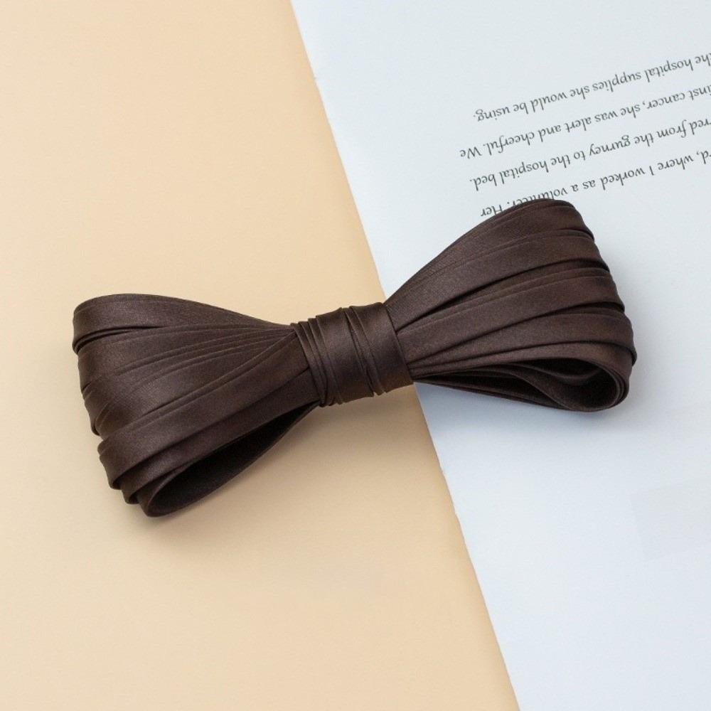 1CM Fabric Edge Sewing Ribbon Cord Rope Sateen 10MM Width 4-Fold Iron Free Bias Tape Colorful Clothing Accessories