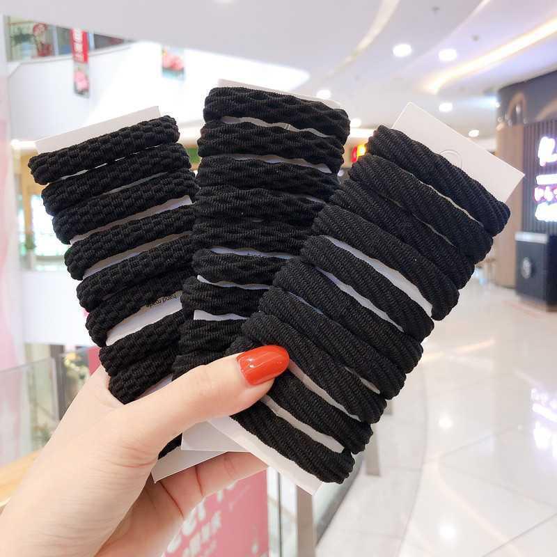 Bold and High Elastic Basic Hair Loop, Korean Version, Simple Tied Hair Towel Loop, Headband, Seamless, No Damage to Hair Bands.