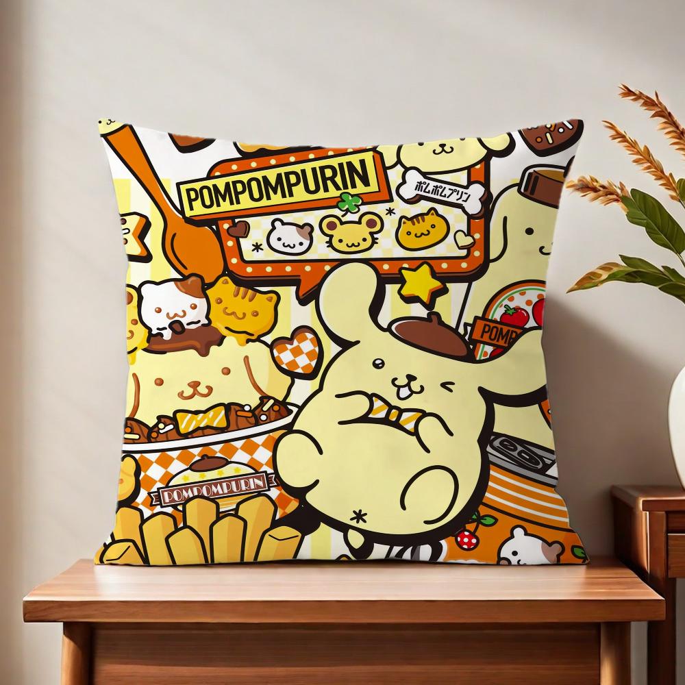 Kawaii P-pom anime P-purin cushion cover For Pillow Printing Sofa Decoration Home Car Room Coffee Shop Office Nordic Simplicity