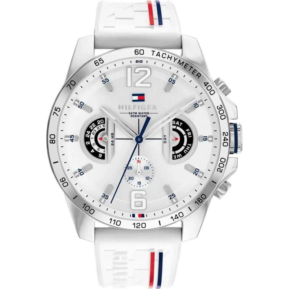 Tommy Hilfiger Tucker White Dial White Silicone Strap Men s Quartz Watch 1710676 белый
