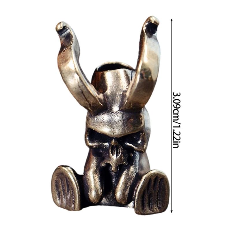 Stylish Copper/Brass Devil Charm Decorative Pendant For Outdoor Gear Jewelry Crafting Creative Gothic Gift