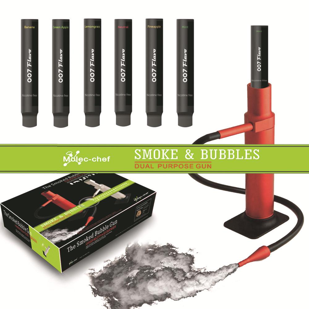Spanish Molecular Gastronomy Smoked Bubble Gun for Creative Cocktails and Aromatic Dishes