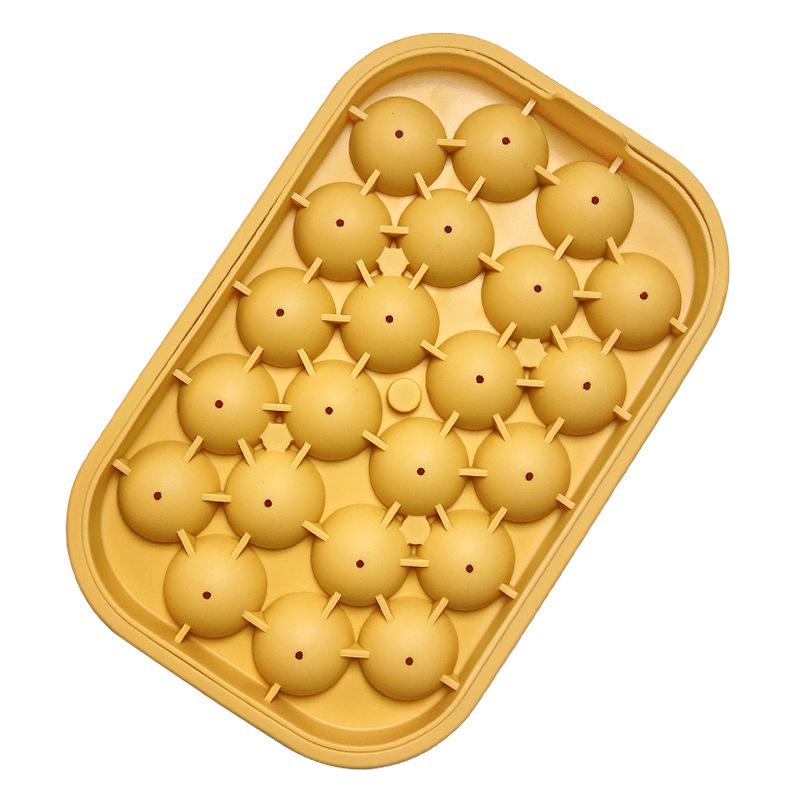 Silicone Ice Ball Mold - Round Ice Cube Tray with Storage Box