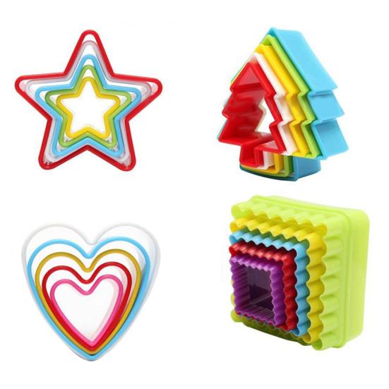 5 szt. DIY Fondant Mould Formy do pieczenia Ciasta Ciasteczka Dekorowanie Sugarcraft Narzędzia Zestaw